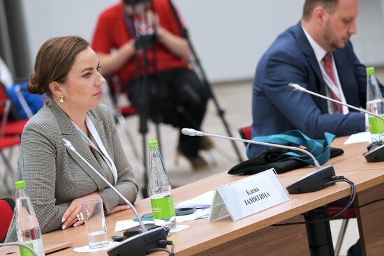 Yelena Zamyatina, Wildberries Deputy Director General, at the Russia - Uzbekistan session held as part of the 14th Russia - Islamic World: KazanForum International Economic Forum. Photos may be used subject to the terms in the forum-specific section of the media bank. Location: Russia, Republic of Tatarstan, Kazan. Author: Evgeny Biyatov/ANO “Directorate for Sports and Social Projects”. KAZANFORUM 2023. Russia - Uzbekistan