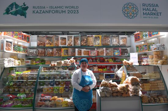 KAZANFORUM 2023. World Congress of Tatars participants visit Russia Halal Market