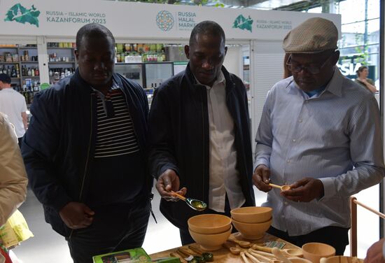 KAZANFORUM 2023. World Congress of Tatars participants visit Russia Halal Market