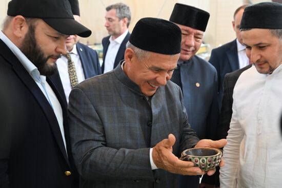 KAZANFORUM 2023. Head of Tatarstan Rustam Minnikhanov attends Izge Bolgar Zhyeny Festival