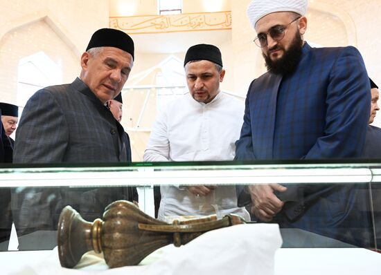 KAZANFORUM 2023. Head of Tatarstan Rustam Minnikhanov attends Izge Bolgar Zhyeny Festival