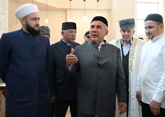 KAZANFORUM 2023. Head of Tatarstan Rustam Minnikhanov attends Izge Bolgar Zhyeny Festival