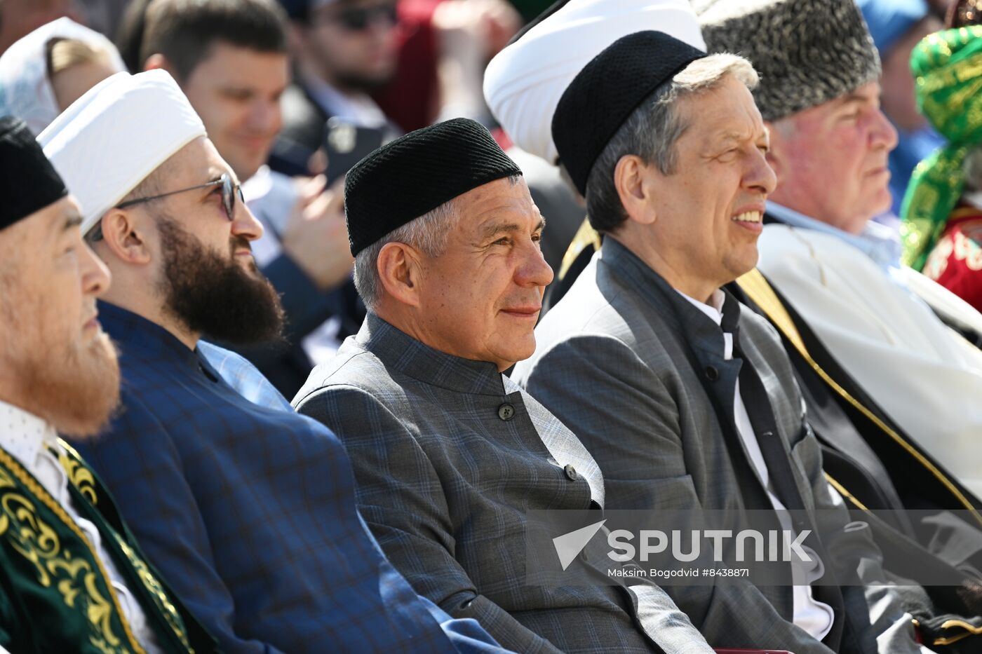 KAZANFORUM 2023. Head of Tatarstan Rustam Minnikhanov attends Izge Bolgar Zhyeny Festival