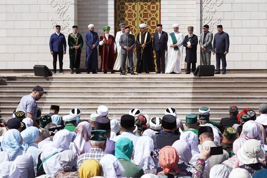 KAZANFORUM 2023. Head of Tatarstan Rustam Minnikhanov attends Izge Bolgar Zhyeny Festival