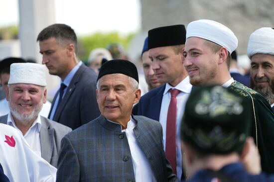 KAZANFORUM 2023. Head of Tatarstan Rustam Minnikhanov attends Izge Bolgar Zhyeny Festival