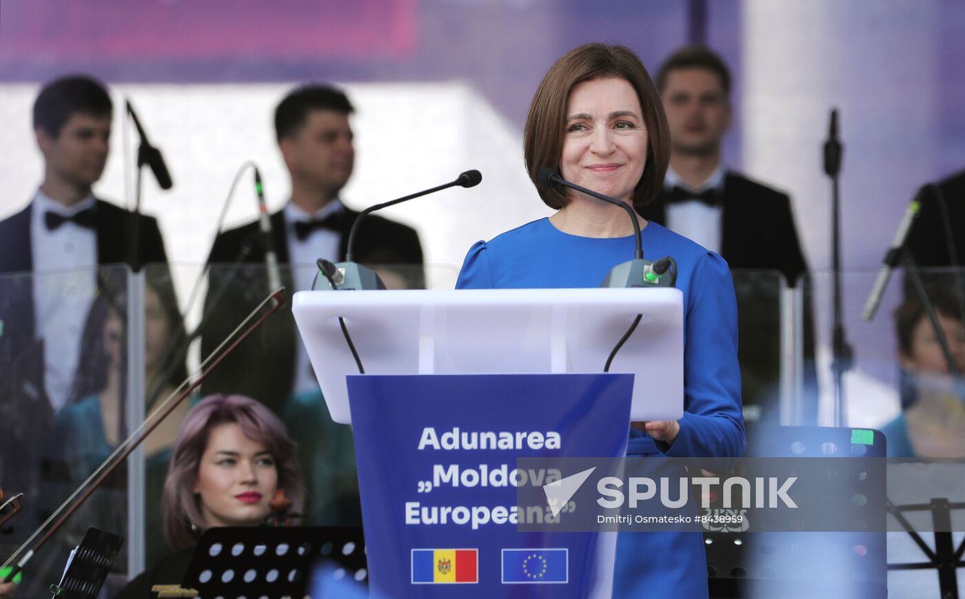 Moldova Politics Rally