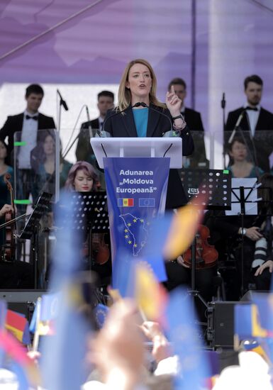 Moldova Politics Rally