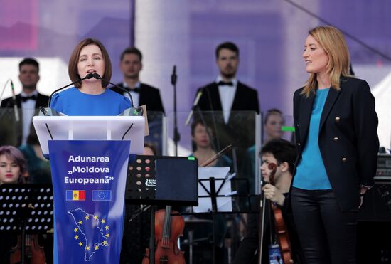 Moldova Politics Rally