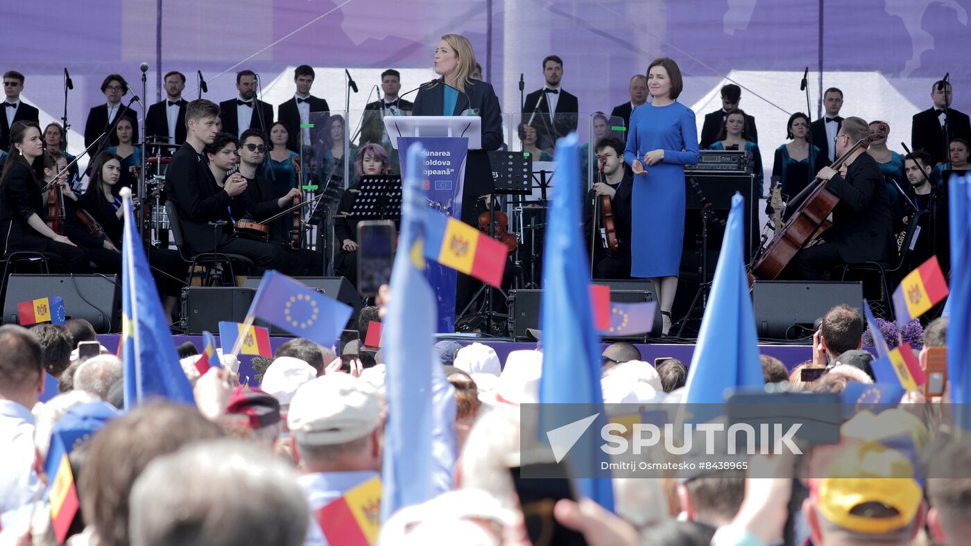 Moldova Politics Rally