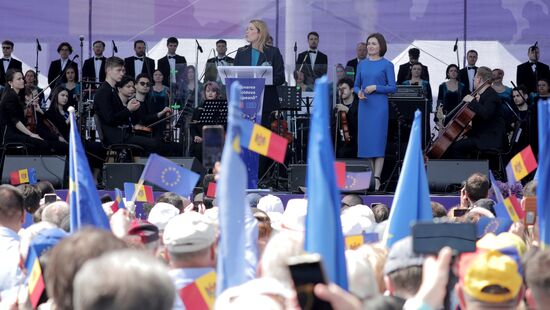 Moldova Politics Rally