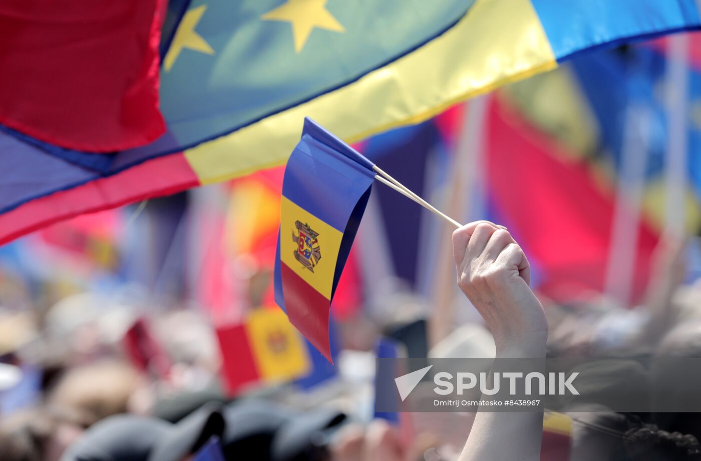 Moldova Politics Rally