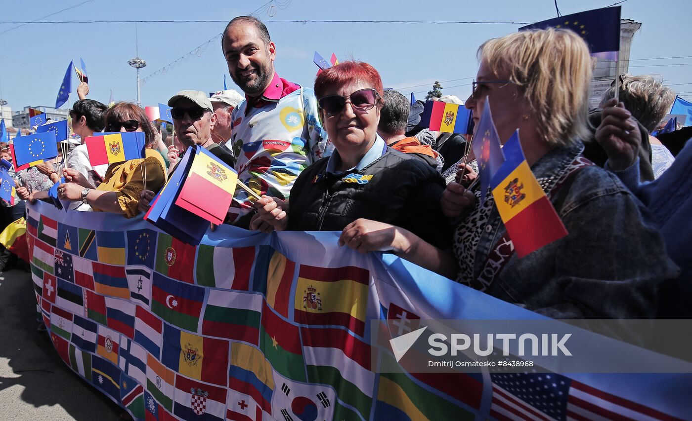 Moldova Politics Rally