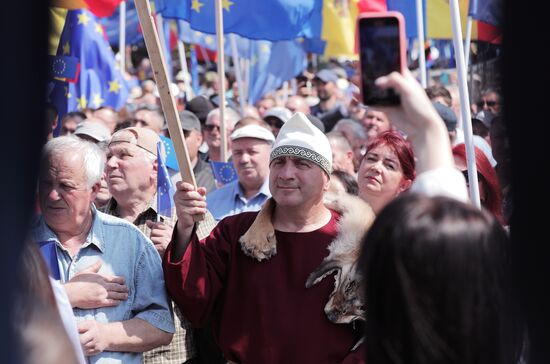 Moldova Politics Rally
