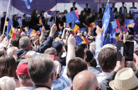 Moldova Politics Rally