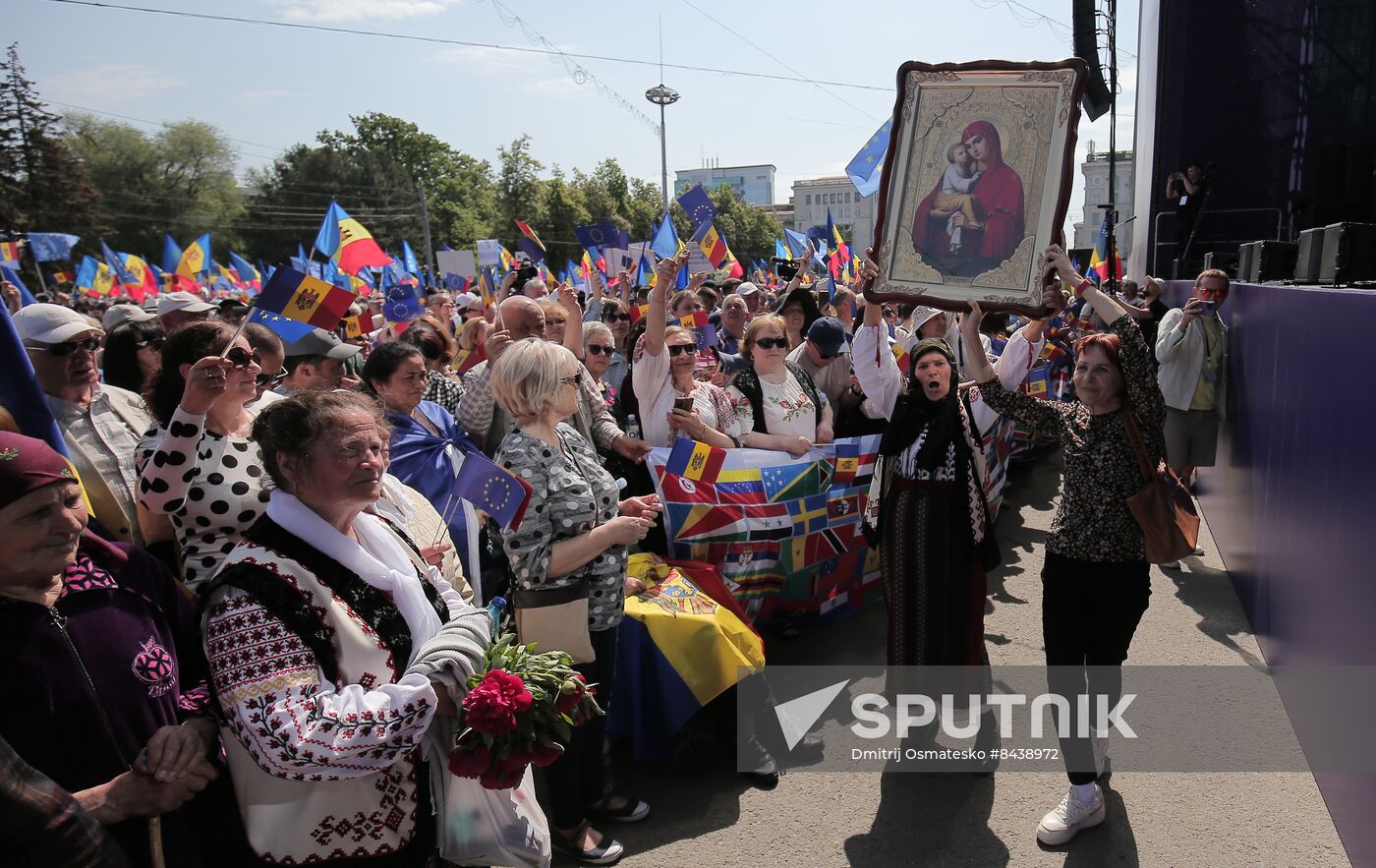 Moldova Politics Rally