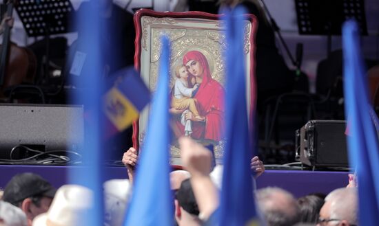 Moldova Politics Rally