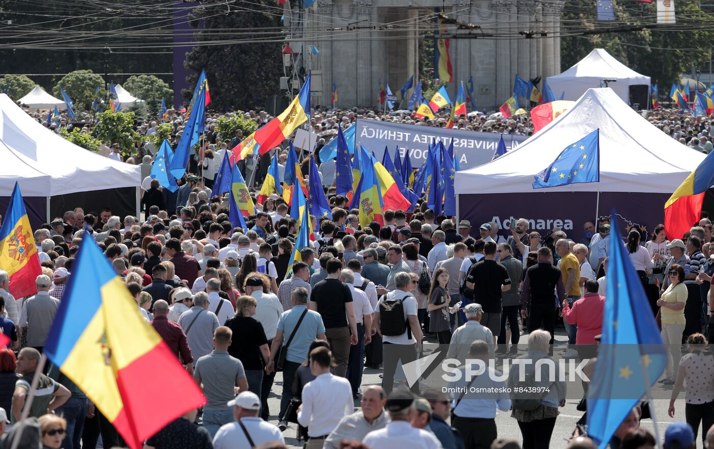 Moldova Politics Rally