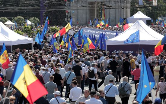 Moldova Politics Rally