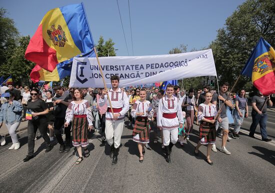 Moldova Politics Rally