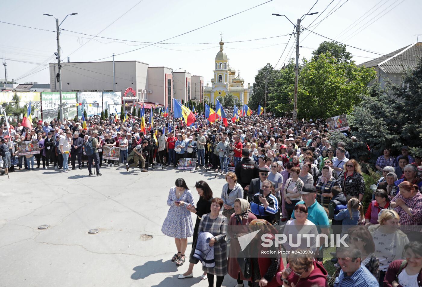 Moldova Politics Opposition Rally