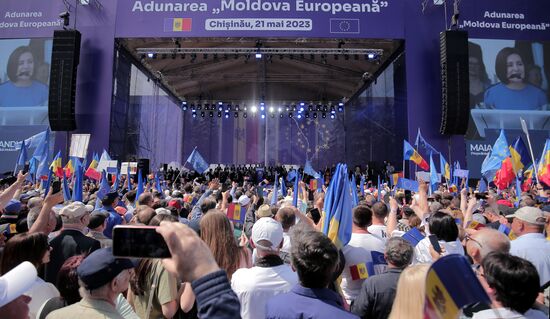Moldova Politics Rally
