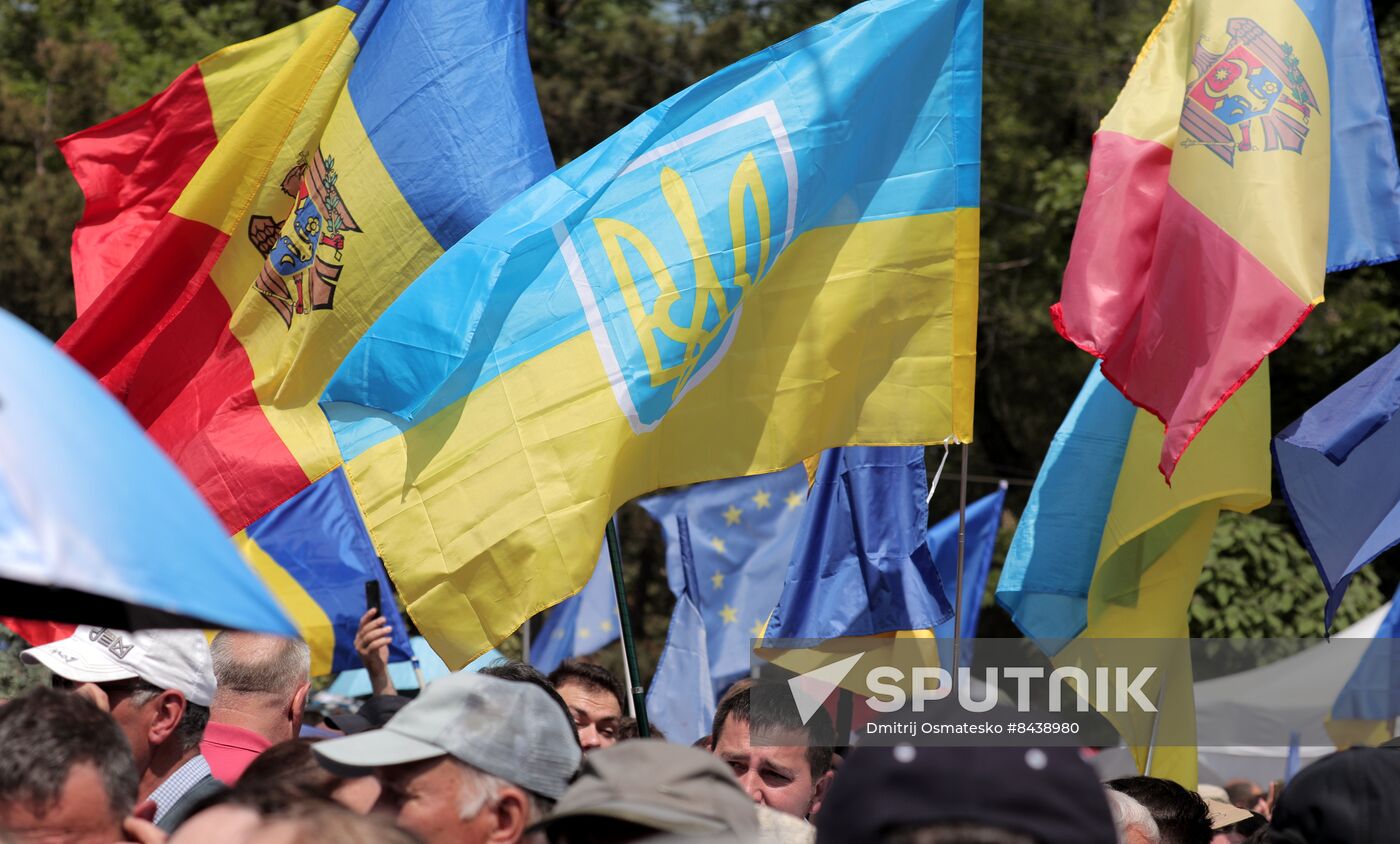 Moldova Politics Rally