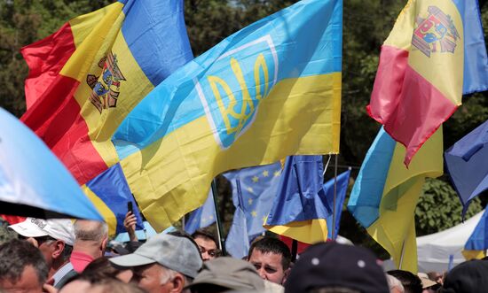 Moldova Politics Rally
