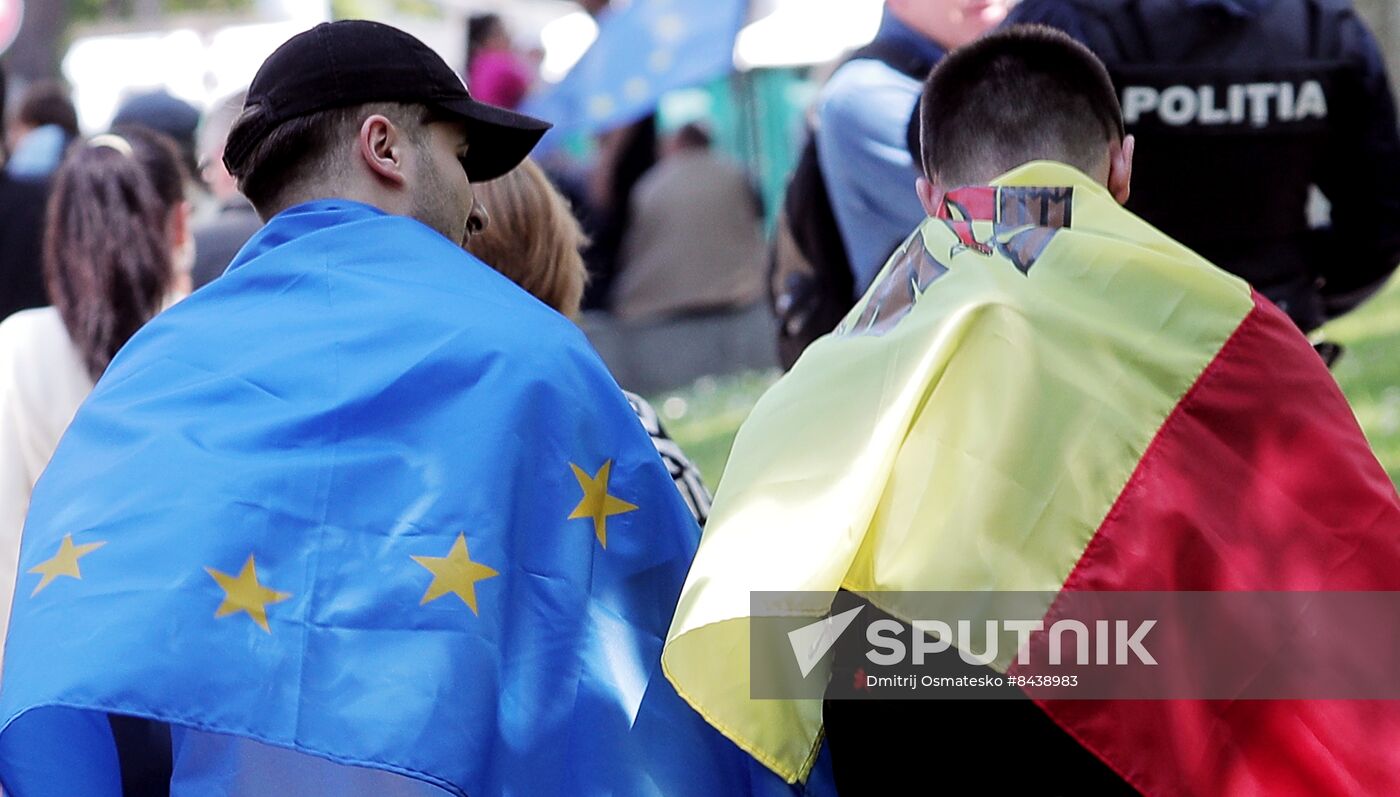 Moldova Politics Rally