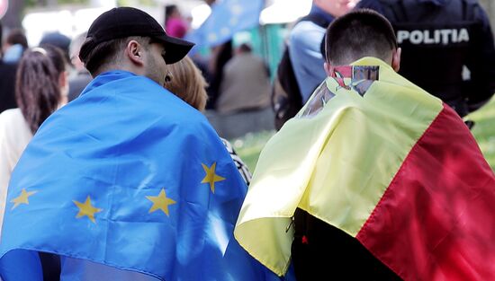 Moldova Politics Rally