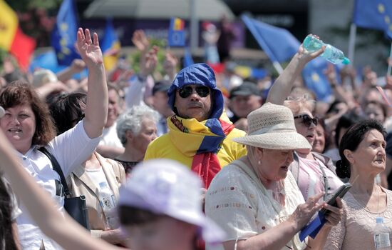 Moldova Politics Rally