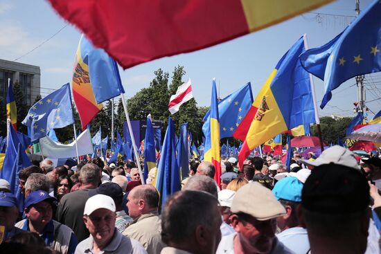 Moldova Politics Rally