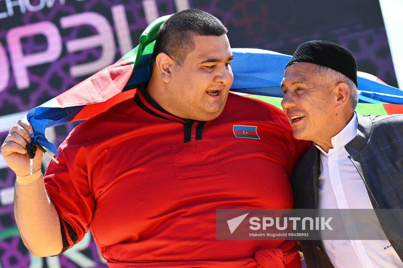 KAZANFORUM 2023. Head of Tatarstan Rustam Minnikhanov attends Izge Bolgar Zhyeny Festival