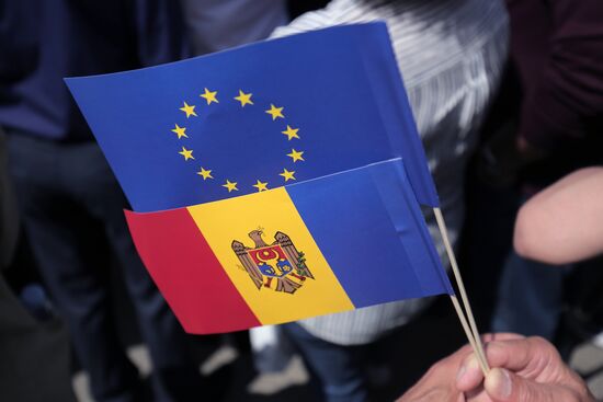 Moldova Politics Rally
