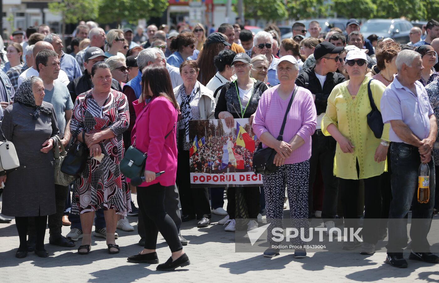 Moldova Politics Opposition Rally