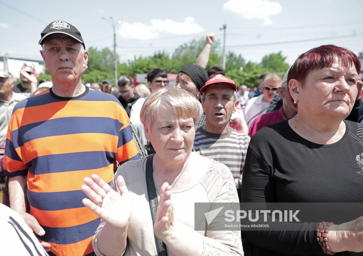 Moldova Politics Opposition Rally