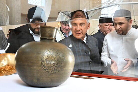KAZANFORUM 2023. Head of Tatarstan Rustam Minnikhanov attends Izge Bolgar Zhyeny Festival