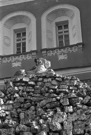 Lions of Ruins grotto of Alexander Garden