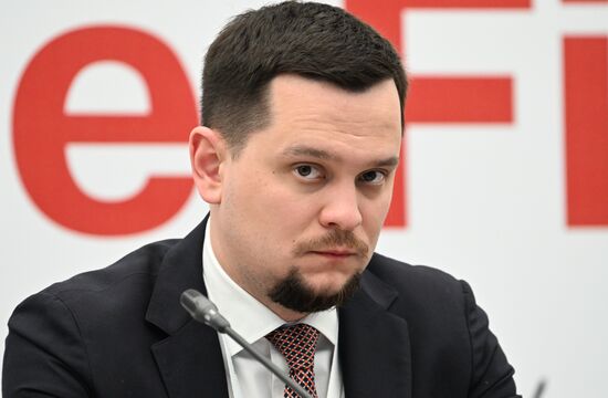 Ayaz Ismailov at the OIC Young Diplomats Forum held as part of the 14th International Economic Forum Russia - Islamic World: KAZANFORUM. Photos can be used on terms listed in the media-bank's Forum section. Location: Russia, Republic of Tatarstan, Kazan. Author: Alexey Maishev/ANO “Directorate for Sports and Social Projects”. KAZANFORUM 2023. OIC Young Diplomats Forum