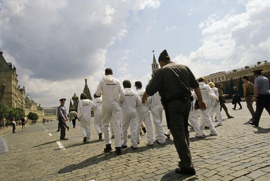 Greenpeace's unauthorized event on Red Square