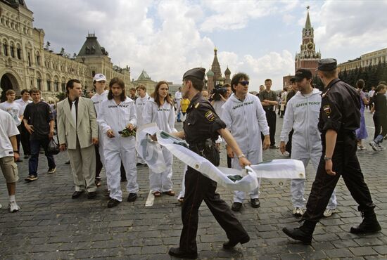 Greenpeace's unauthorized event on Red Square
