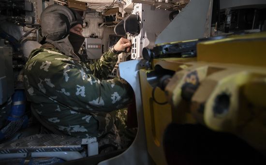 Russia Ukraine Military Operation Tank Unit
