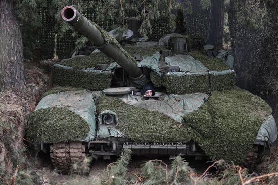 Russia Ukraine Military Operation Tank Unit
