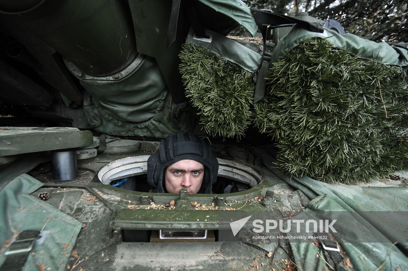 Russia Ukraine Military Operation Tank Unit