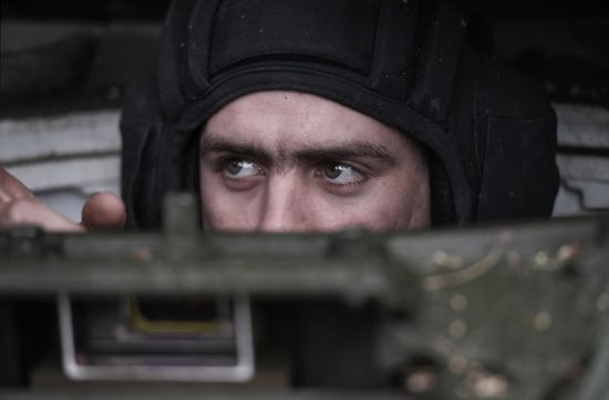 Russia Ukraine Military Operation Tank Unit