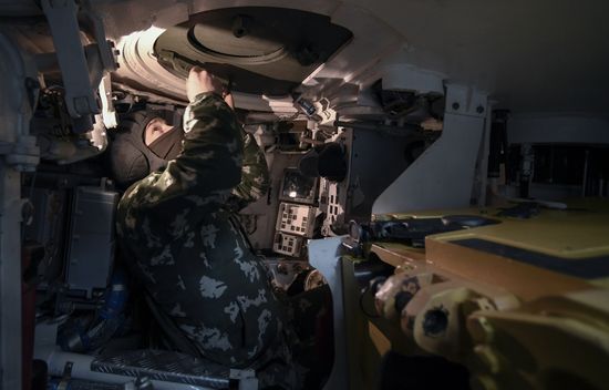 Russia Ukraine Military Operation Tank Unit