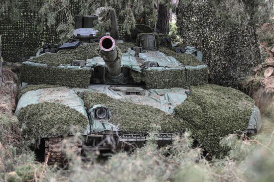 Russia Ukraine Military Operation Tank Unit