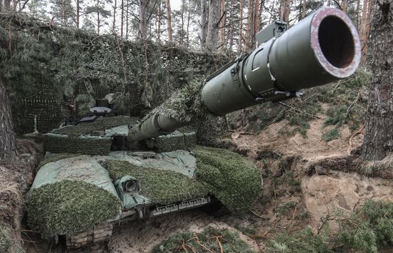 Russia Ukraine Military Operation Tank Unit