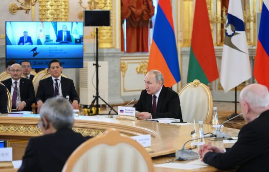 Russia Putin Supreme Eurasian Economic Council