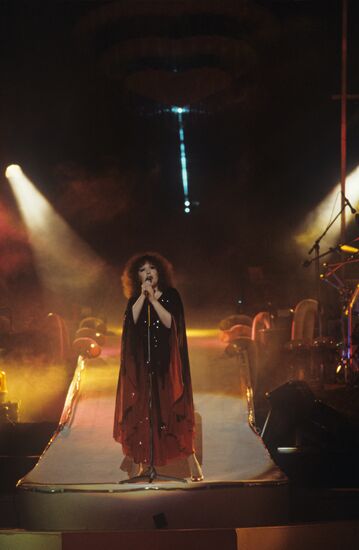 Soviet pop singer Alla Pugacheva