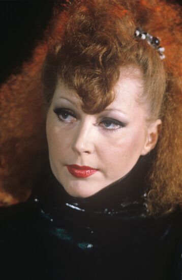 Soviet pop singer Alla Pugacheva